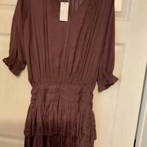 Current Air Plum Long Sleeve Dress